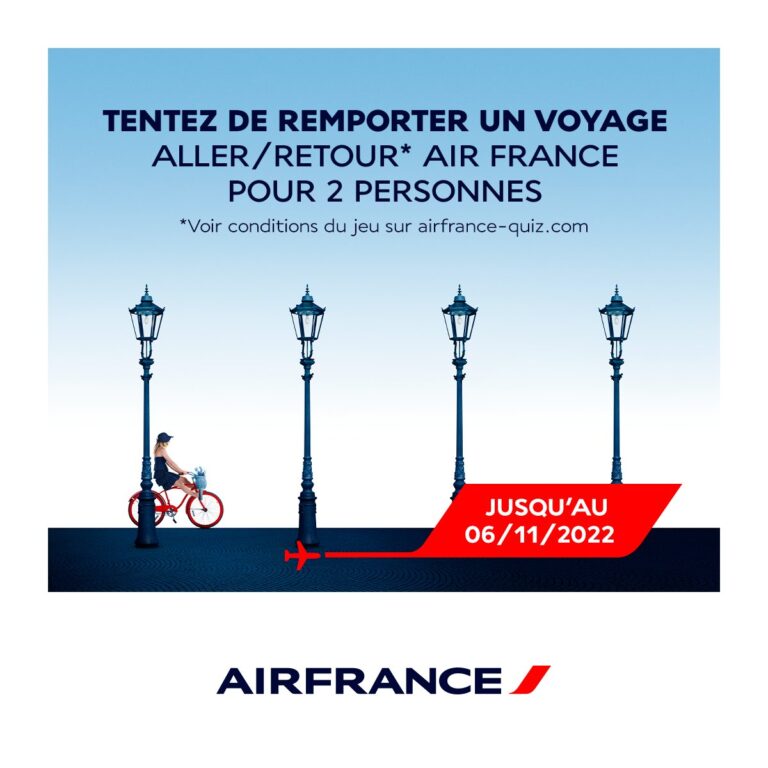 AIR FRANCE a organisé le jeu concours N°34368 – AIR FRANCE