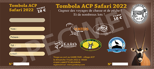ASSOCIATIONS a organisé le jeu concours N°29731 – ACP association de chasseurs