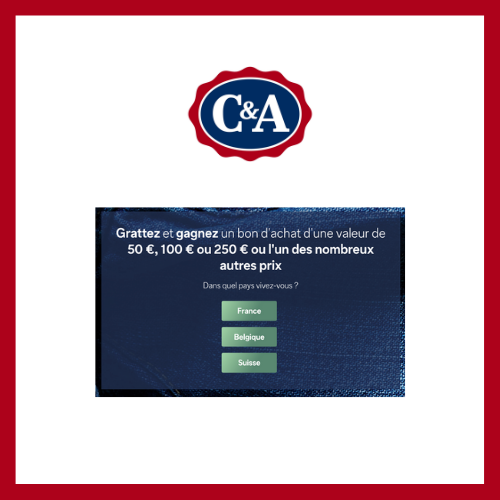 C & A a organisé le jeu concours N°31339 – C & A