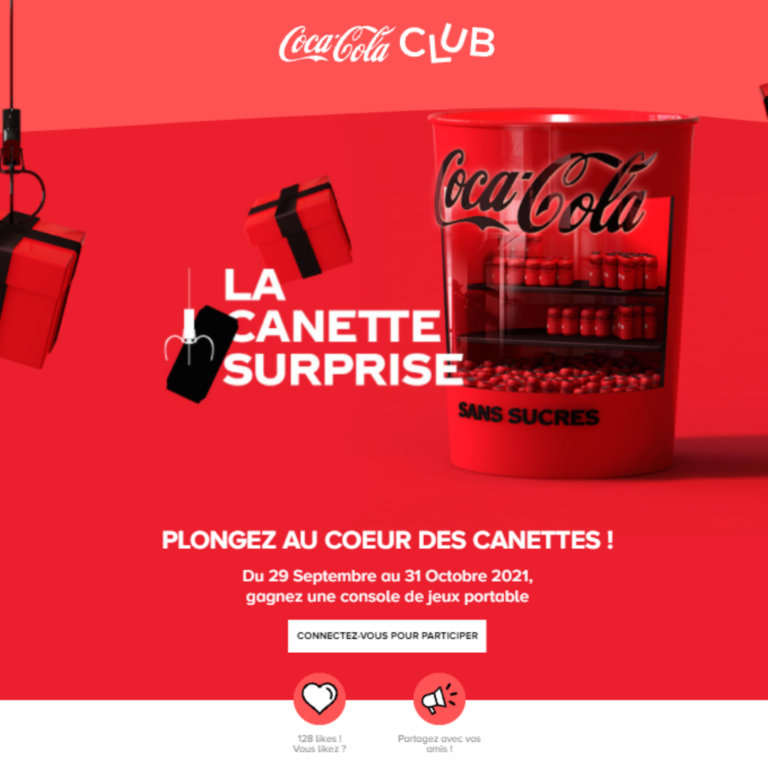 COCA COLA a organisé le jeu concours N°21160 – COCA COLA boisson / SELECTA distributeurs de boisson
