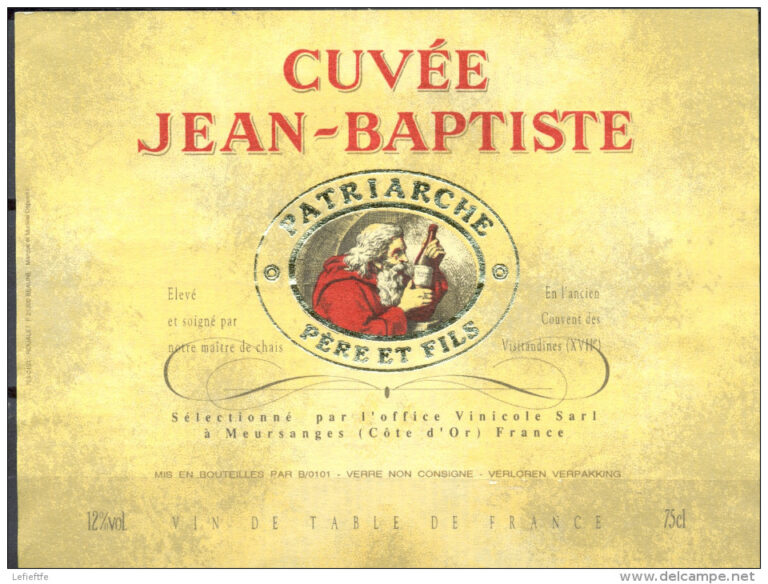 CUVEE JEAN-BAPTISTE vin a organisé le jeu concours N°73073 – CUVEE JEAN-BAPTISTE vin