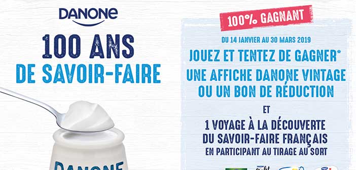 DANONE a organisé le jeu concours N°12374 – DANONE produits laitiers / SHOPI supermarchés
