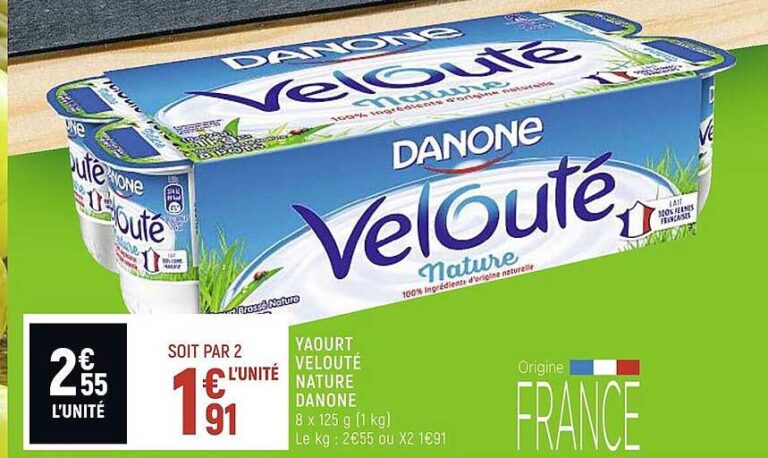 DANONE a organisé le jeu concours N°1865 – VELOUTE de Danone yaourts