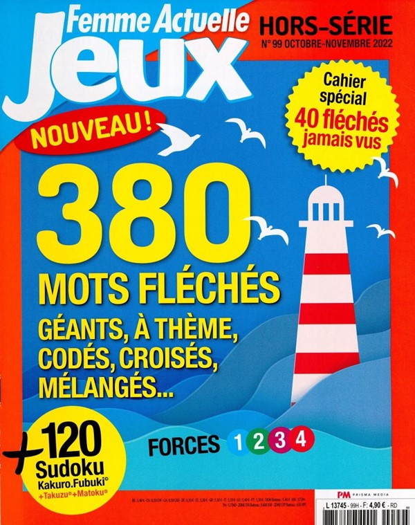 FEMME ACTUELLE a organisé le jeu concours N°3533 – FEMME ACTUELLE JEUX magazine hors série n°16