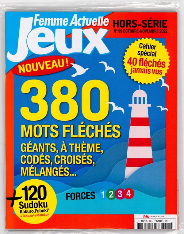 FEMME ACTUELLE a organisé le jeu concours N°7346 – FEMME ACTUELLE JEUX magazine hors série n°18