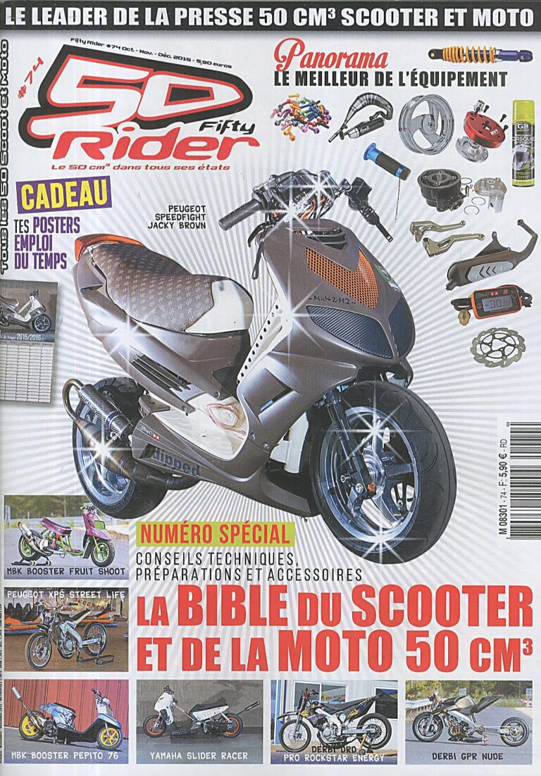 FIFTY RIDER magazine a organisé le jeu concours N°1101 – FIFTY RIDER magazine n°36