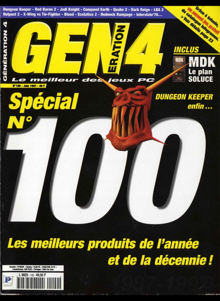 GENERATION TERRE magazine n°4 a organisé le jeu concours N°12189 – GENERATION TERRE magazine n°4