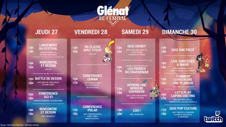 GLENAT a organisé le jeu concours N°48592 – GLENAT