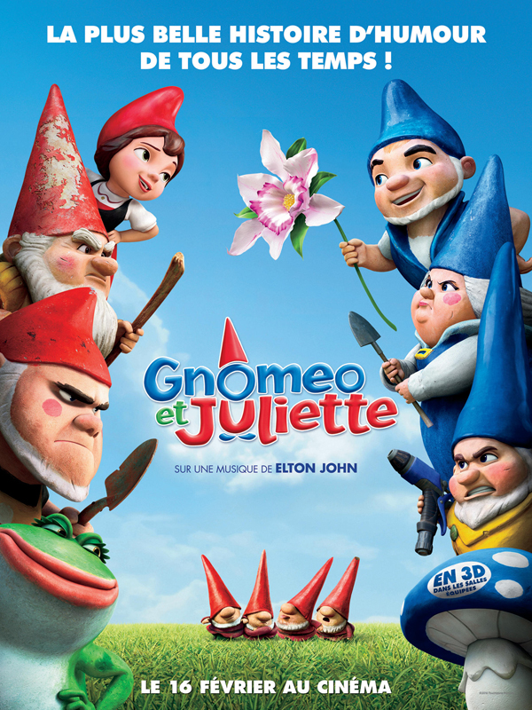 GNOMEO ET JULIETTE film d’animation a organisé le jeu concours N°28143 – GNOMEO ET JULIETTE film d’animation