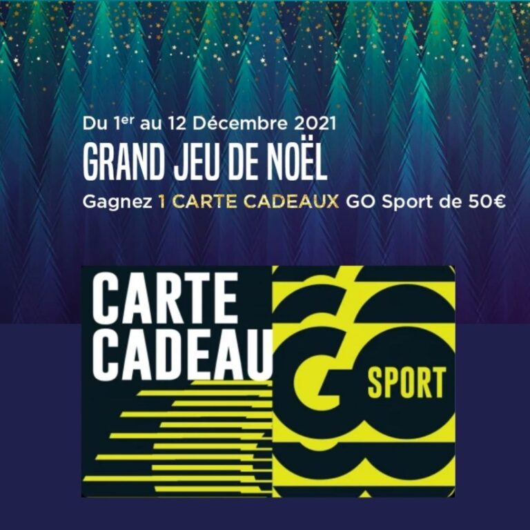 GO SPORT a organisé le jeu concours N°378 – GO SPORT magasins de sport