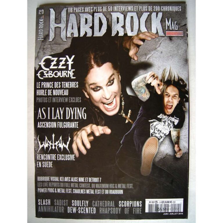 HARD ROCK magazine a organisé le jeu concours N°21140 – HARD ROCK MAG n°29