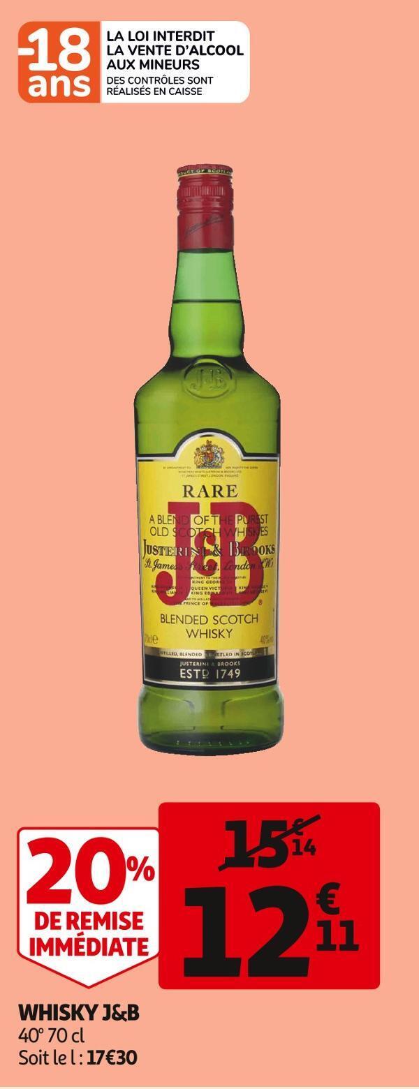 J&B whisky a organisé le jeu concours N°12380 – J&B whisky / SHOPI supermarchés