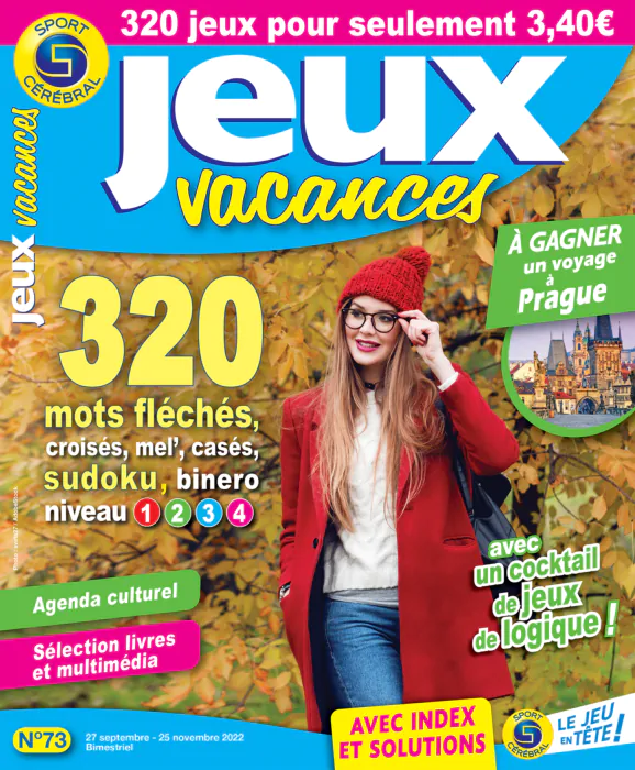 JEUX VACANCES a organisé le jeu concours N°37102 – JEUX VACANCES magazine hors-série n°3