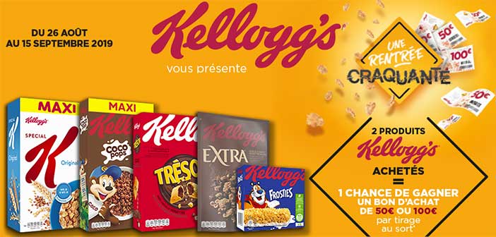 KELLOGG’S a organisé le jeu concours N°17713 – KELLOGG’S céréales / CARREFOUR hypermarché