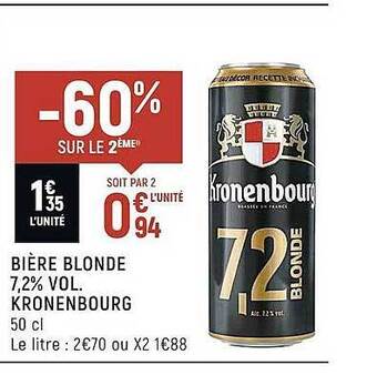 KRONENBOURG a organisé le jeu concours N°30664 – KRONENBOURG bière / SPAR supermarchés