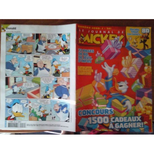 LE JOURNAL DE MICKEY a organisé le jeu concours N°14331 – LE JOURNAL DE MICKEY magazine n°2998