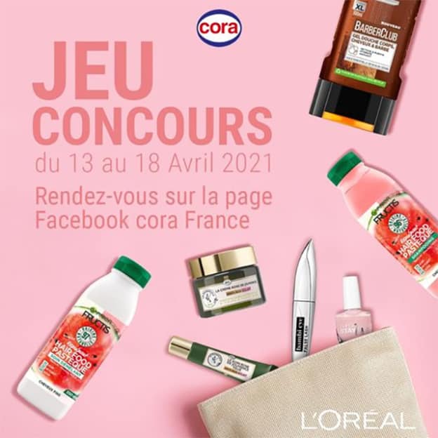 L’OREAL a organisé le jeu concours N°9571 – L’OREAL produits de beauté / CARREFOUR MARKET supermarchés