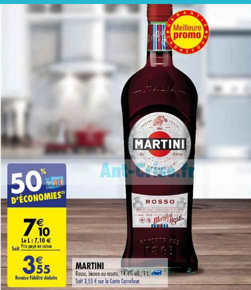 MARTINI a organisé le jeu concours N°17335 – MARTINI alcool / SHOPI supermarchés