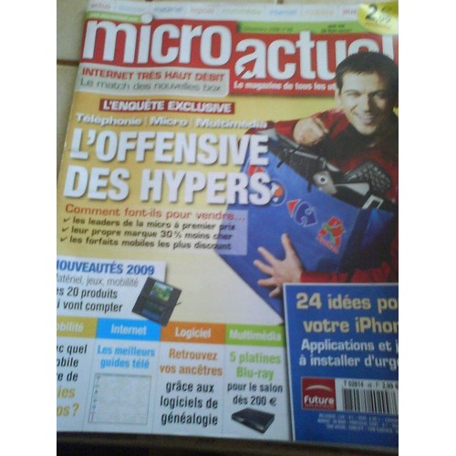 MICRO ACTUEL magazine a organisé le jeu concours N°26617 – MICRO ACTUEL magazine n°72