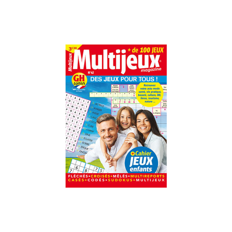 MULTIJEUX magazine a organisé le jeu concours N°2205 – MULTI JEUX magazine n°75