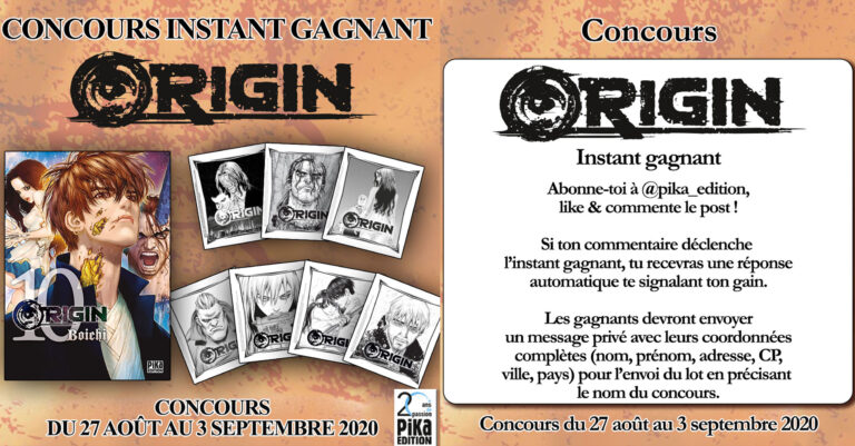 ORIGEEN a organisé le jeu concours N°24780 – ORIGEEN