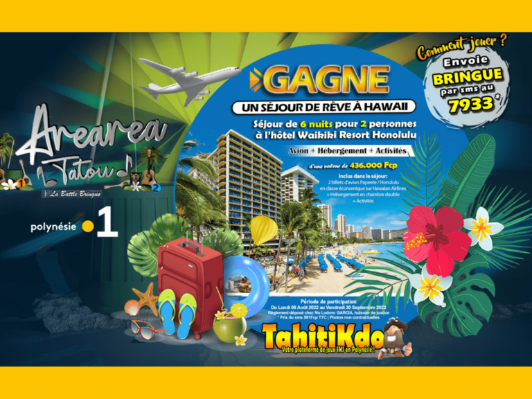 PASSION TAHITI magazine a organisé le jeu concours N°27019 – PASSION TAHITI magazine n°4