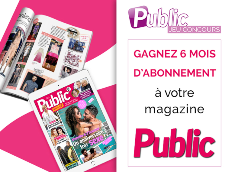 PUBLIC a organisé le jeu concours N°11797 – PUBLIC magazine n°323