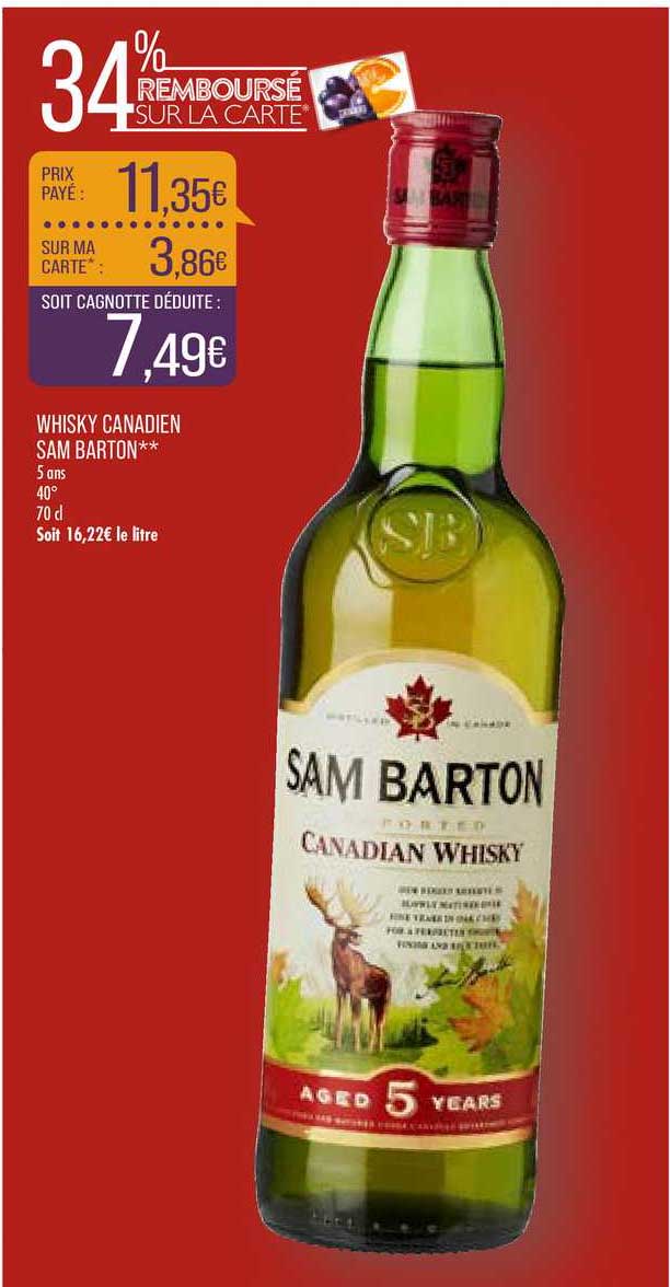 SAM BARTON whisky a organisé le jeu concours N°24254 – SAM BARTON whisky