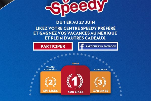 SPEEDY a organisé le jeu concours N°2997 – SPEEDY centres auto