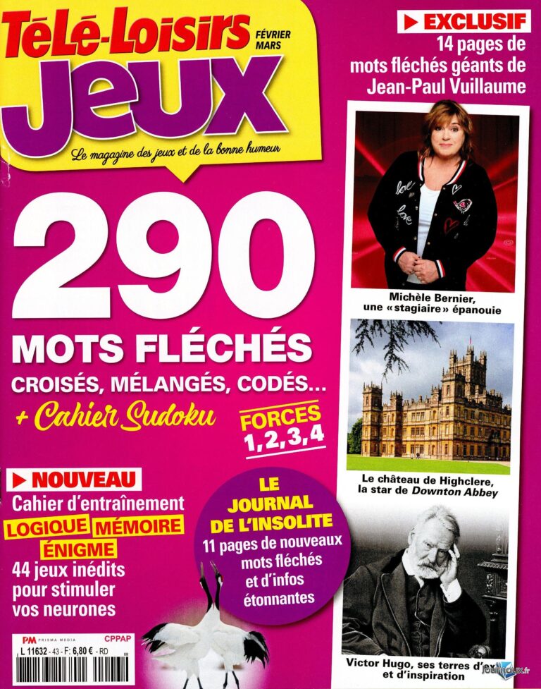 TELE LOISIRS a organisé le jeu concours N°10516 – TELE LOISIRS JEUX magazine n°23