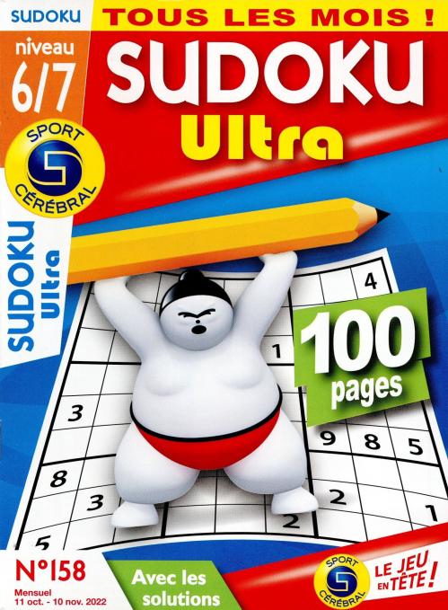 ULTRA SUDOKU magazine a organisé le jeu concours N°27018 – ULTRA SUDOKU magazine n°10