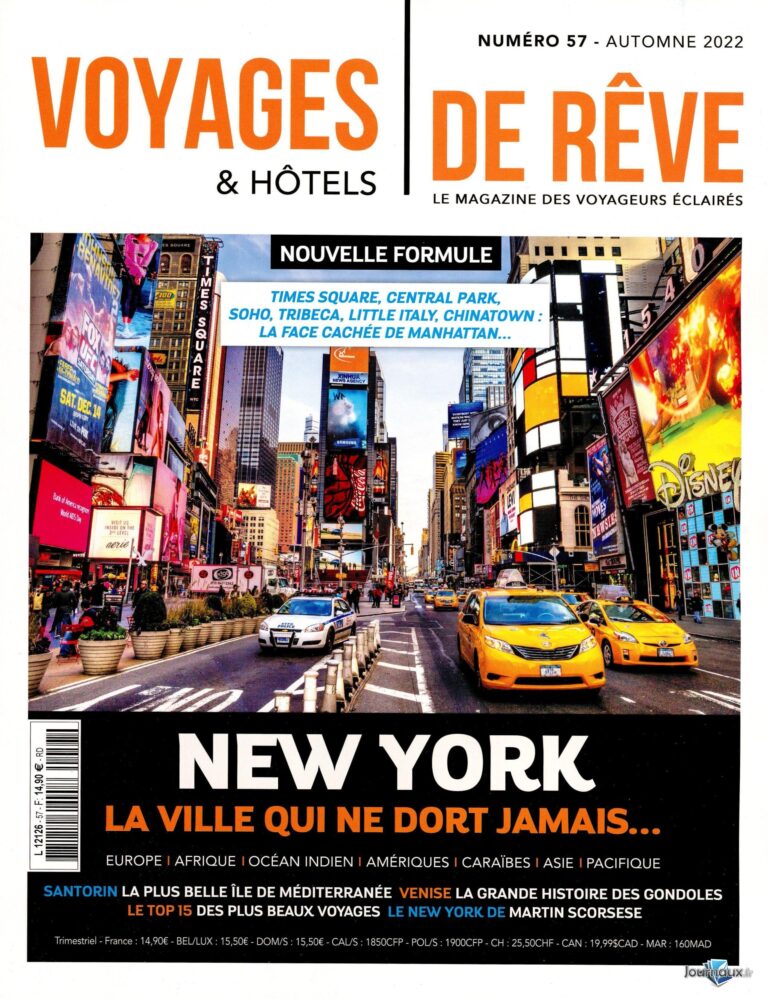 VOYAGES ET HOTELS DE REVE magazine a organisé le jeu concours N°26620 – VOYAGES & HOTELS DE REVE magazine n°10